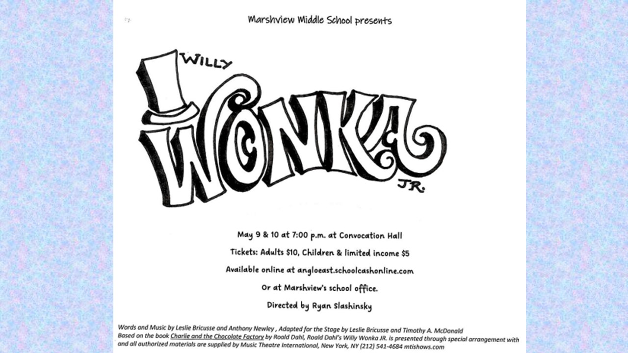 Marshview Middle School presents Willy Wonka J.R