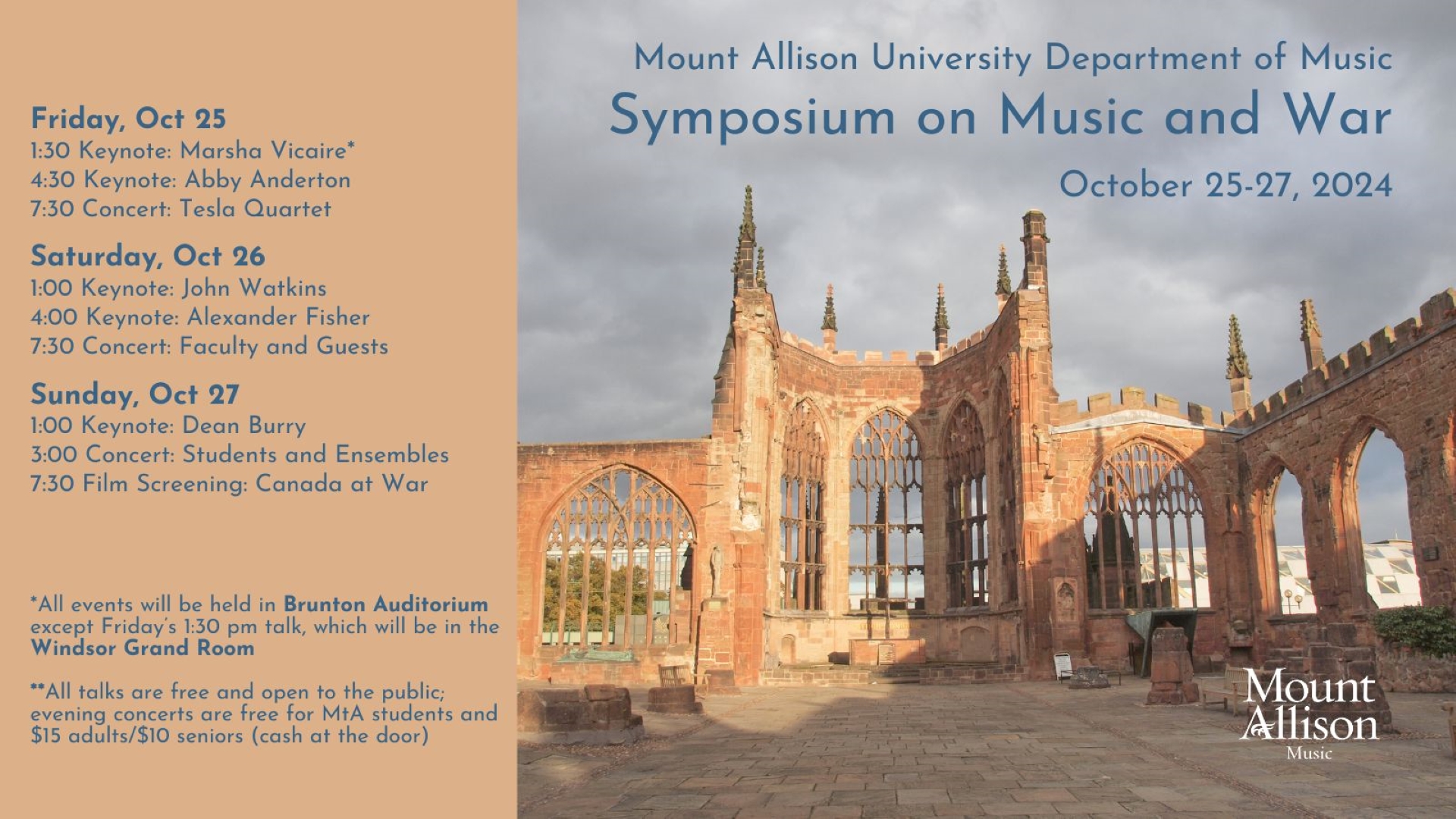 MtA Music: Symposium Keynote Speakers – Saturday