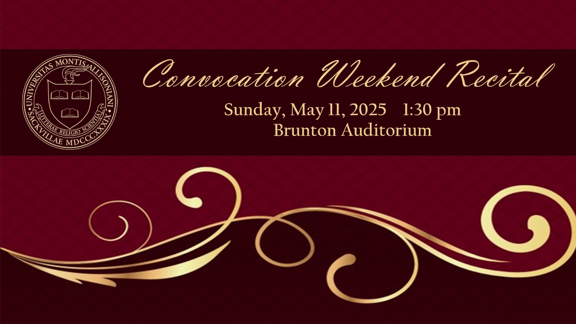 Convocation Weekend Recital 2025